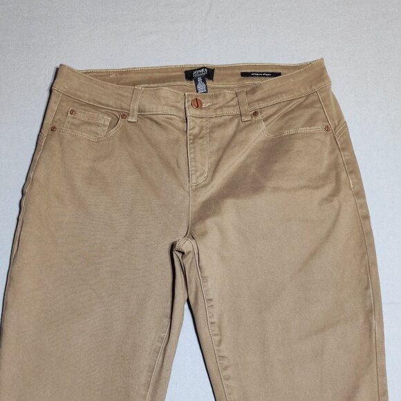 Jones New York Signature Madison pants women's size 6 tan colour skinny - Picture 2 of 13